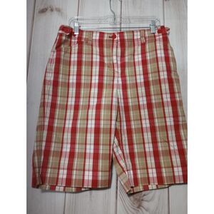 Jones New York Sport Women Shorts 10 Beige &‎ Red